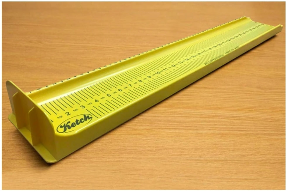 Ketch Fishing Ruler Ketch Karbonate Fish Rulers – All Ice Fishing