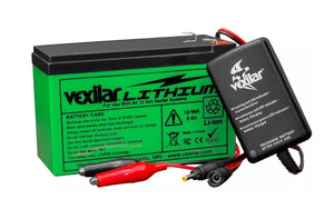 Vexilar 9Ah Lithium Battery with Charger