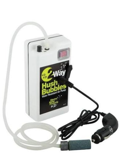 Marine Metal 2-Way Hush Bubbles Air Pump